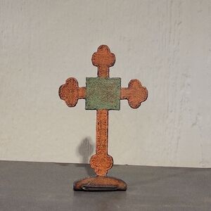 Rustic Metal Cross Decor